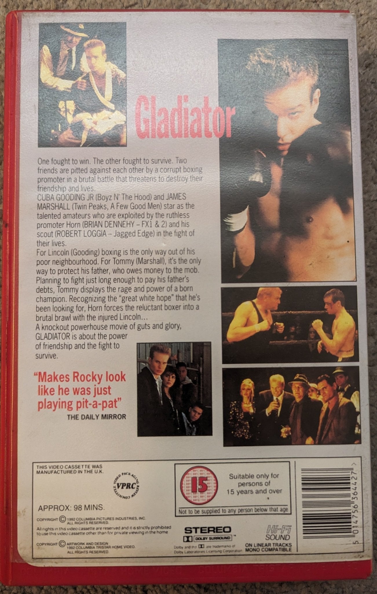 Gladiator (1992) VHS Video Ex Rental - Flippin Retro Video Shop