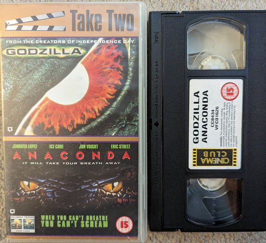 Godzilla / Anaconda VHS Video Cinema Club - Flippin Retro Video Shop