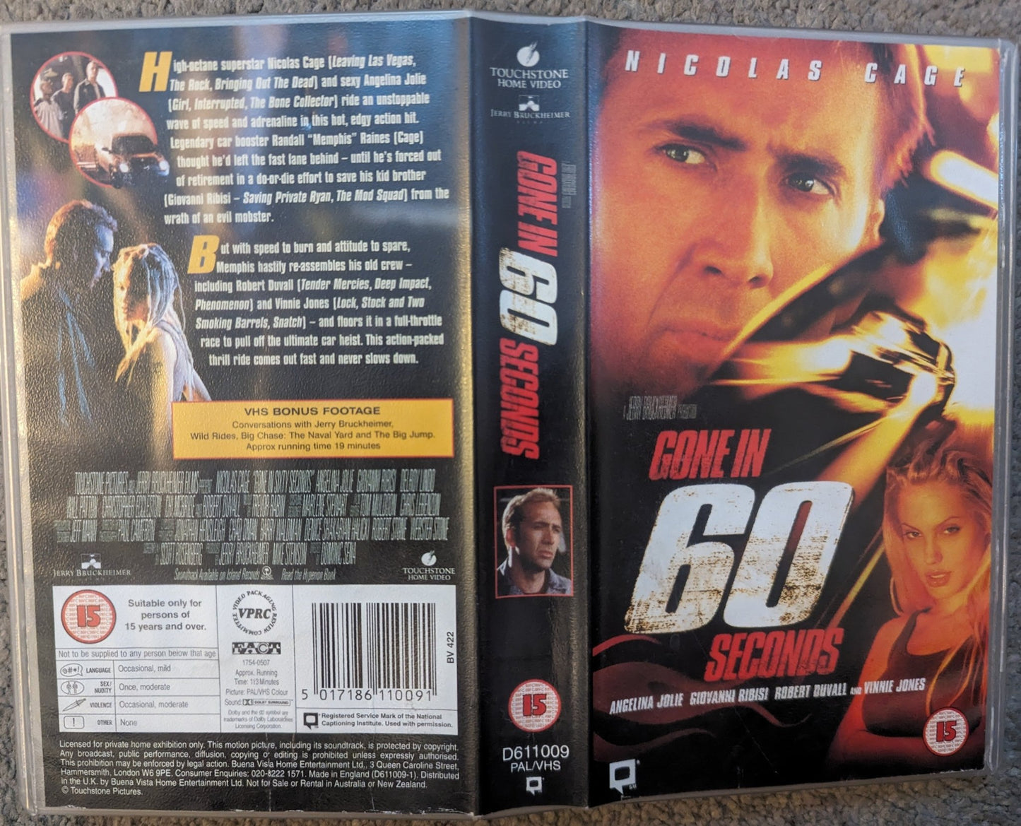 Gone In 60 Seconds (2000) VHS Video - Flippin Retro Video Shop