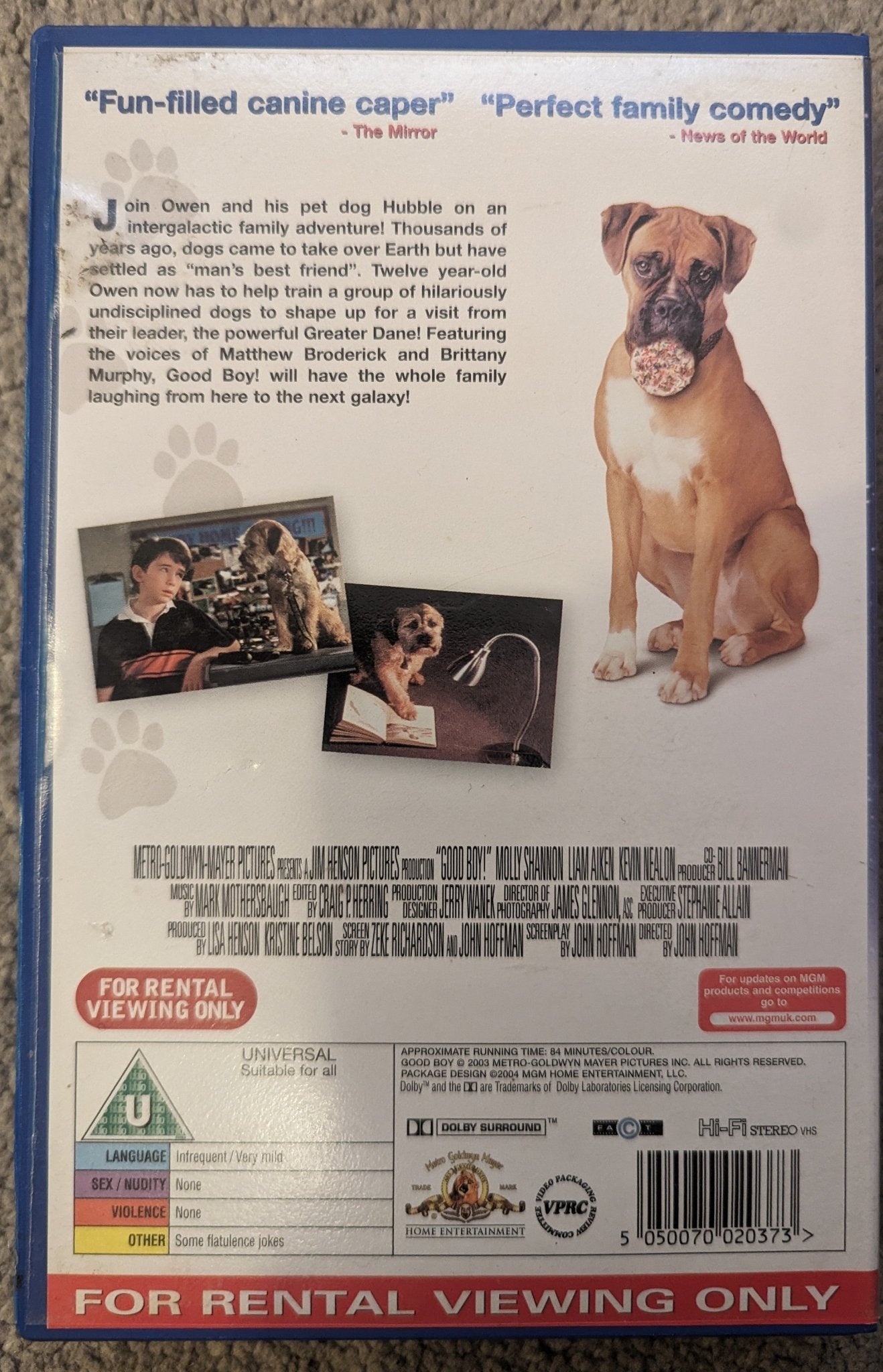 Good Boy (2003) VHS Video Ex Rental - Flippin Retro Video Shop