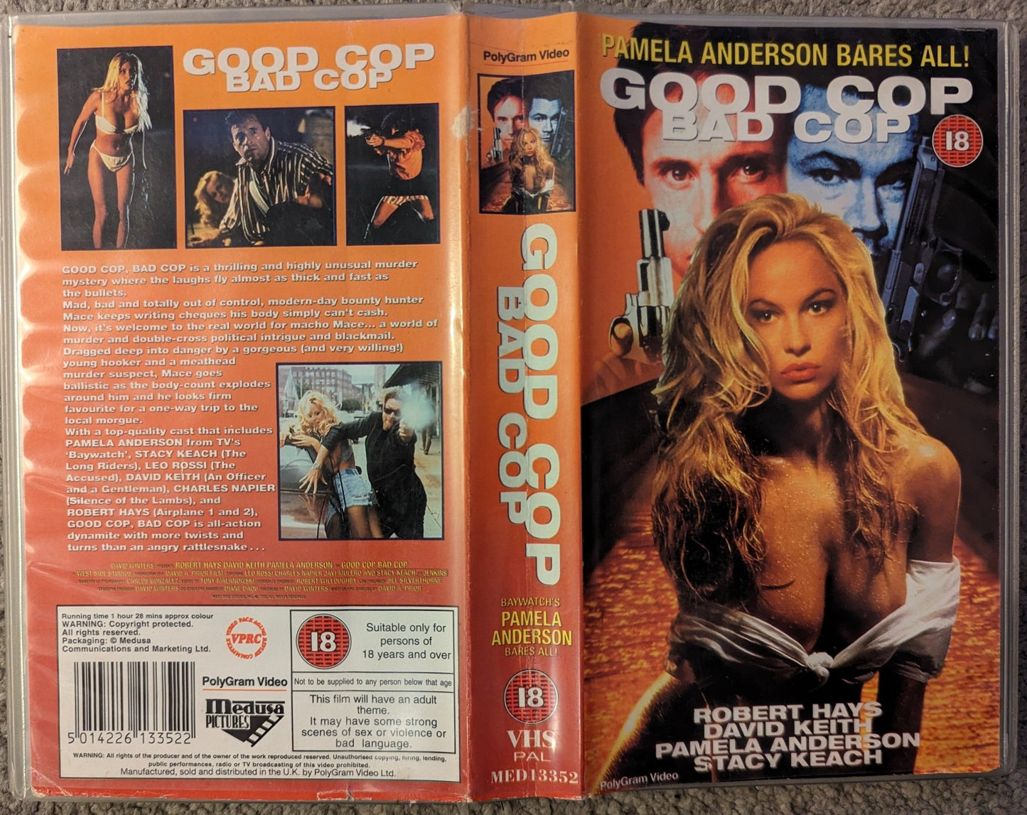 Good Cop Bad Cop (1994) VHS Video Pamela Anderson - Flippin Retro Video Shop