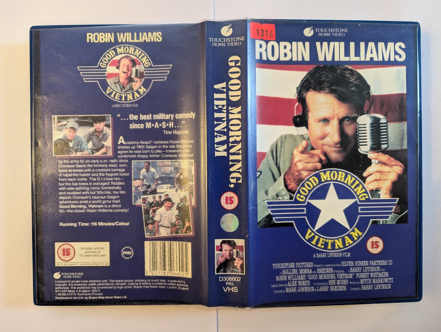 Good Morning Vietnam (1987) VHS Video Ex Rental - Flippin Retro Video Shop