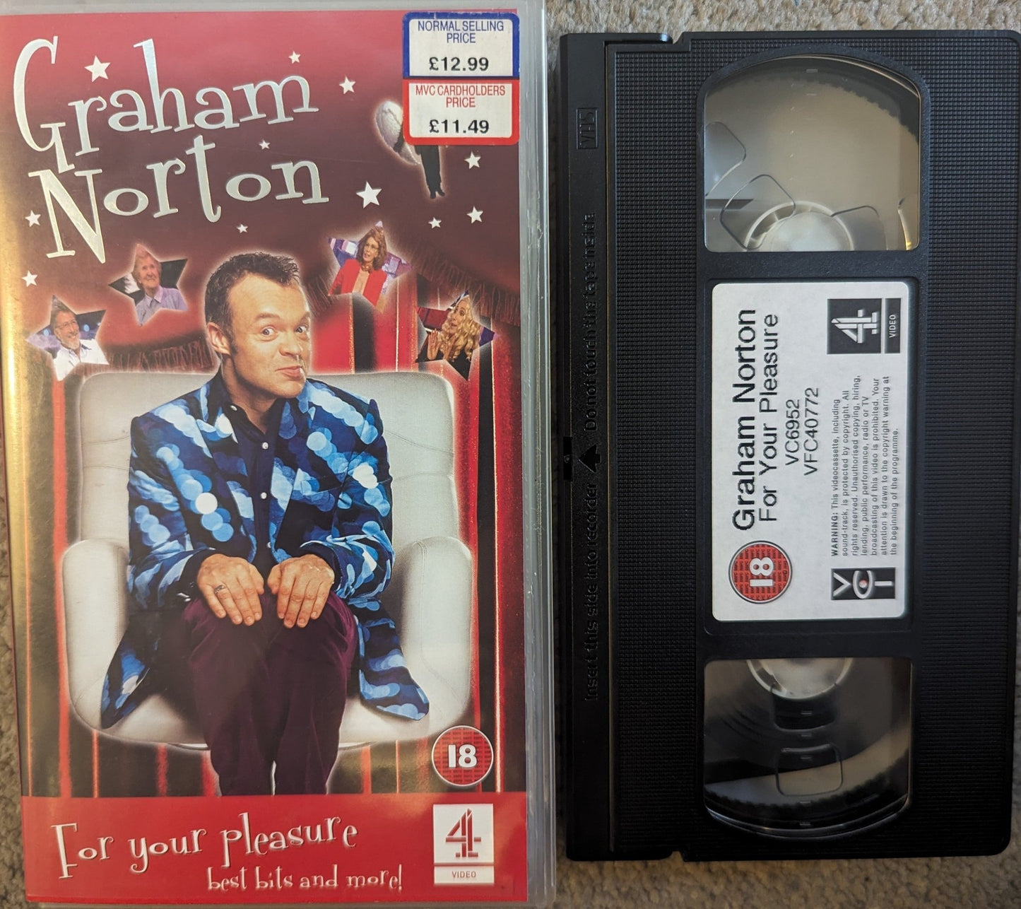 Graham Norton For Your Pleasure VHS Video - Flippin Retro Video Shop