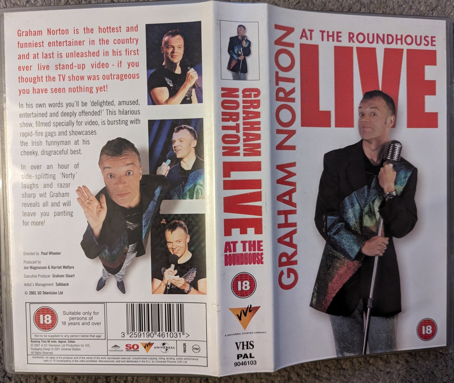 Graham Norton Live At The Roundhouse VHS Video - Flippin Retro Video Shop