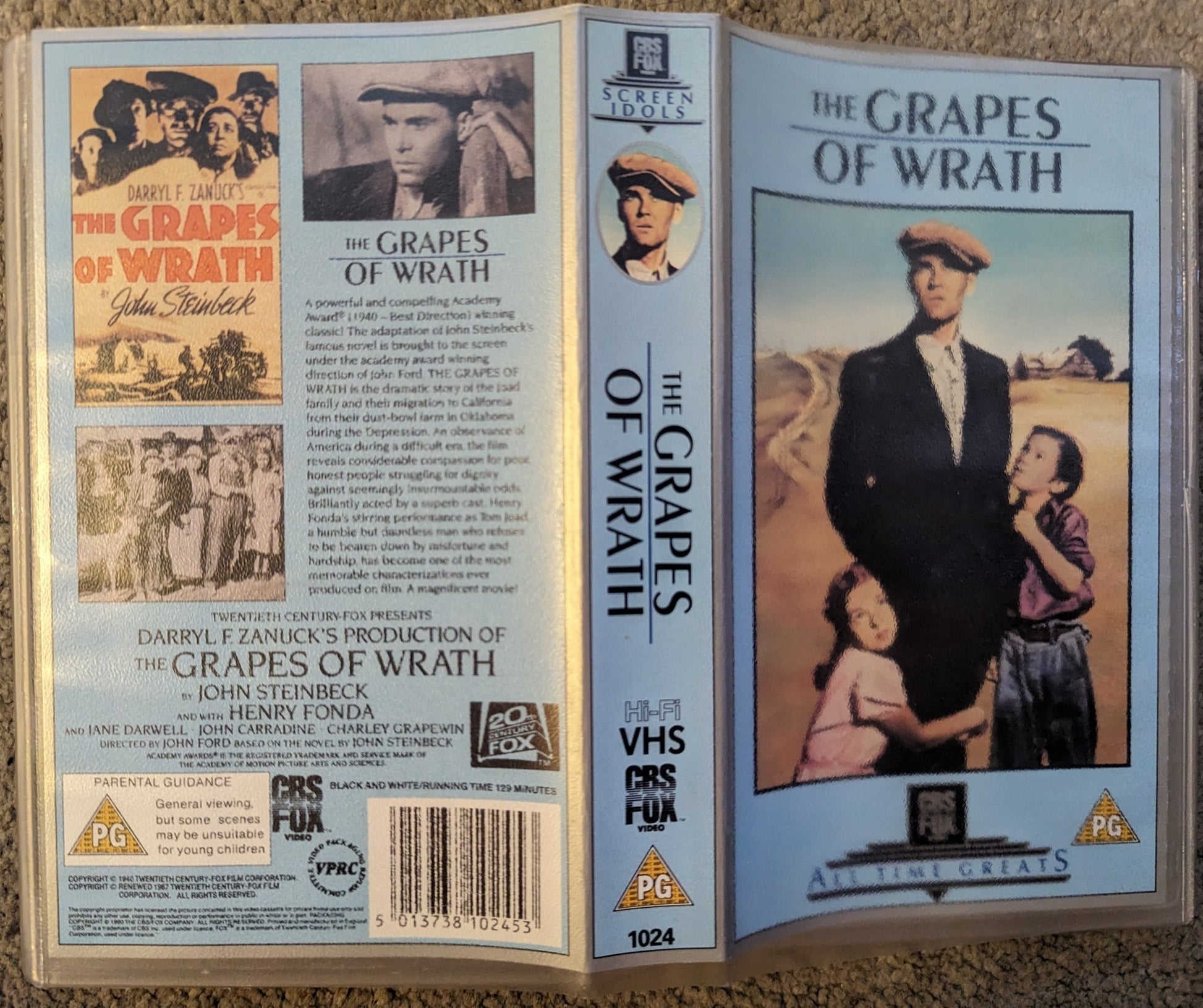 Grapes Of Wrath (1940) VHS Video - Flippin Retro Video Shop