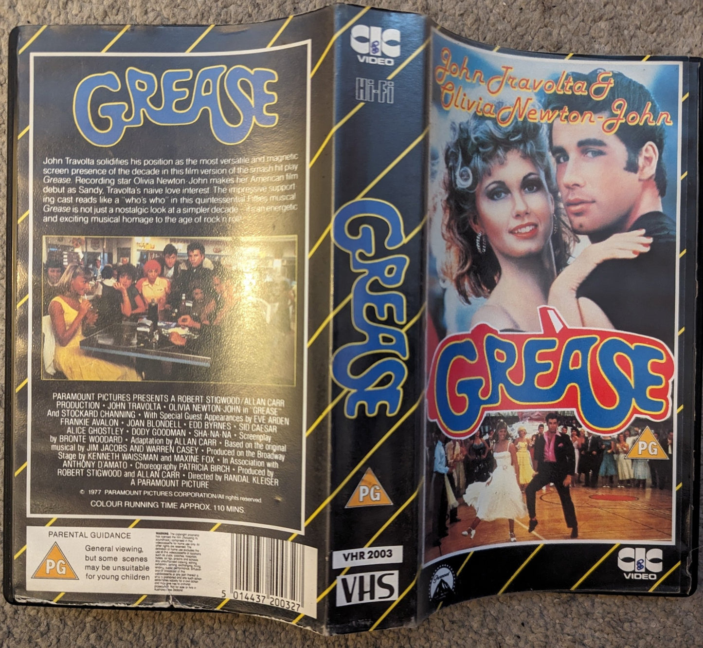 Grease (1978) VHS Video CIC - Flippin Retro Video Shop