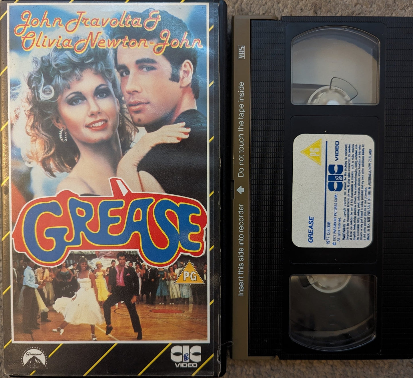 Grease (1978) VHS Video CIC - Flippin Retro Video Shop