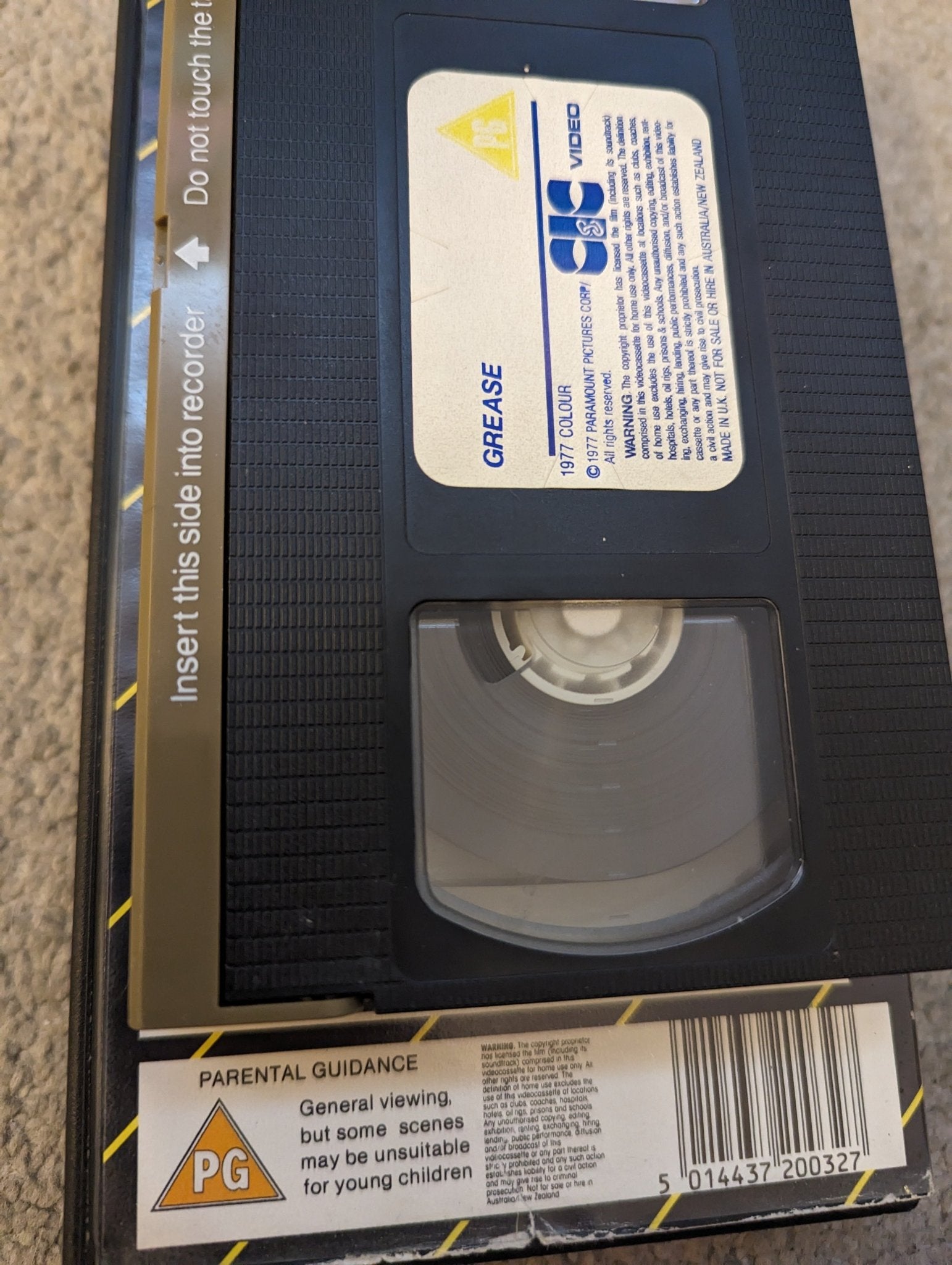 Grease (1978) VHS Video CIC - Flippin Retro Video Shop