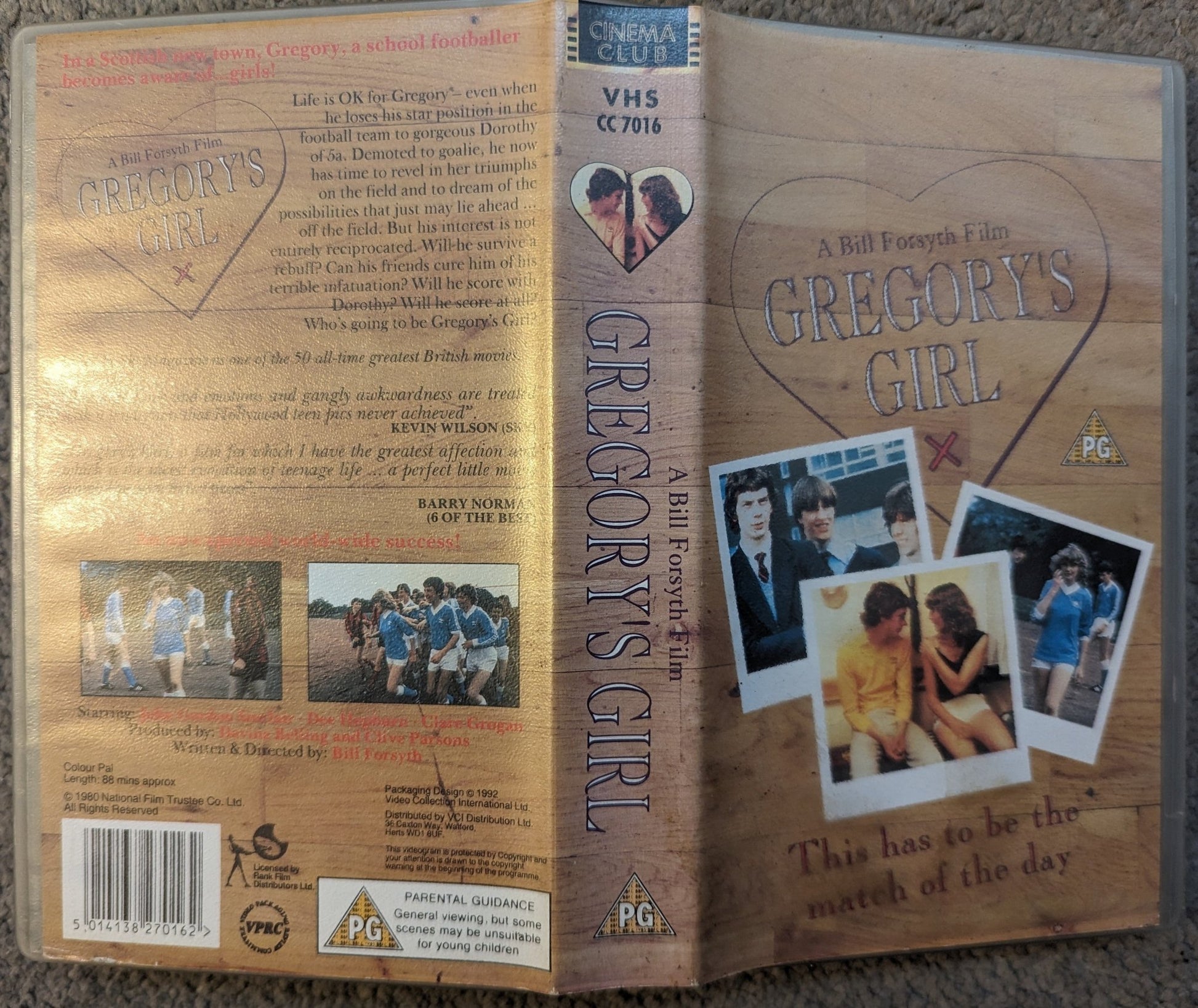 Gregory's Girl (1981) VHS Video - Flippin Retro Video Shop