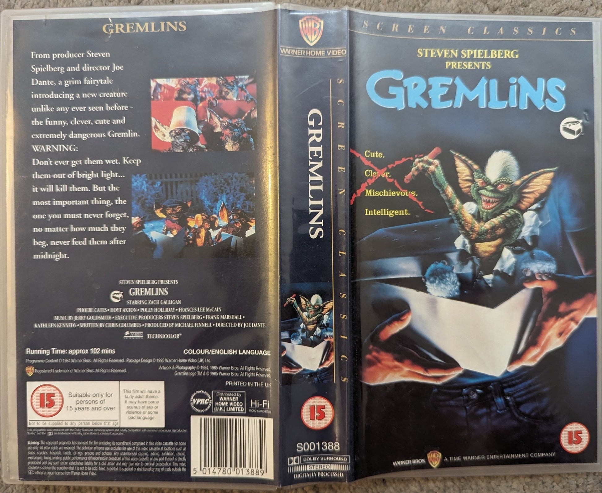 Gremlins (1984) VHS Video Screen Classics - Flippin Retro Video Shop