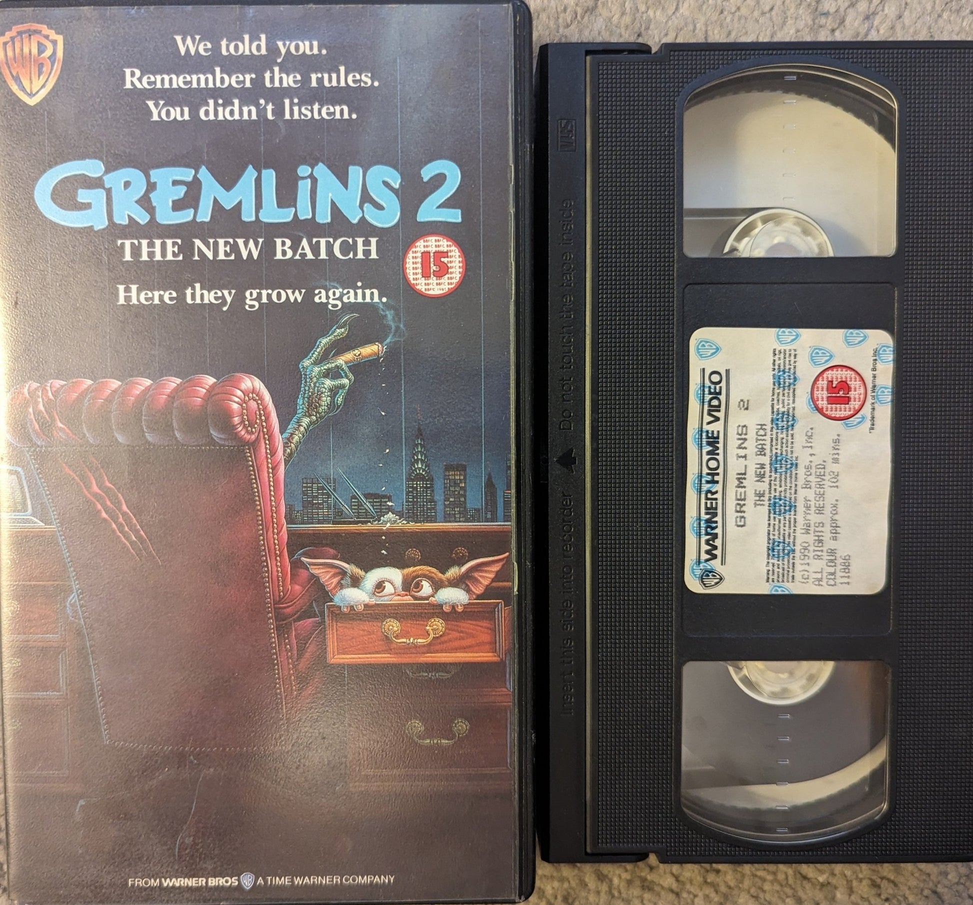 Gremlins 2 The New Batch (1990) VHS Video - Flippin Retro Video Shop