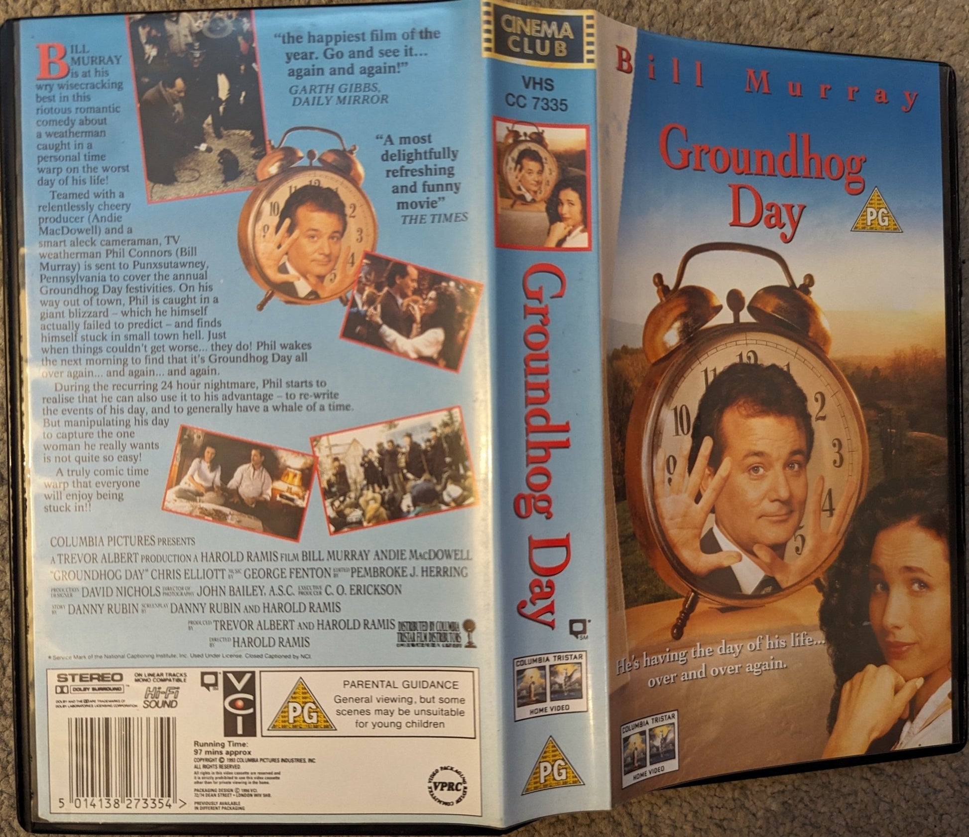 Groundhog Day (1993) VHS Video - Flippin Retro Video Shop