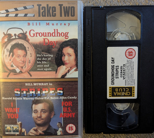 Groundhog Day / Stripes VHS Video - Flippin Retro Video Shop