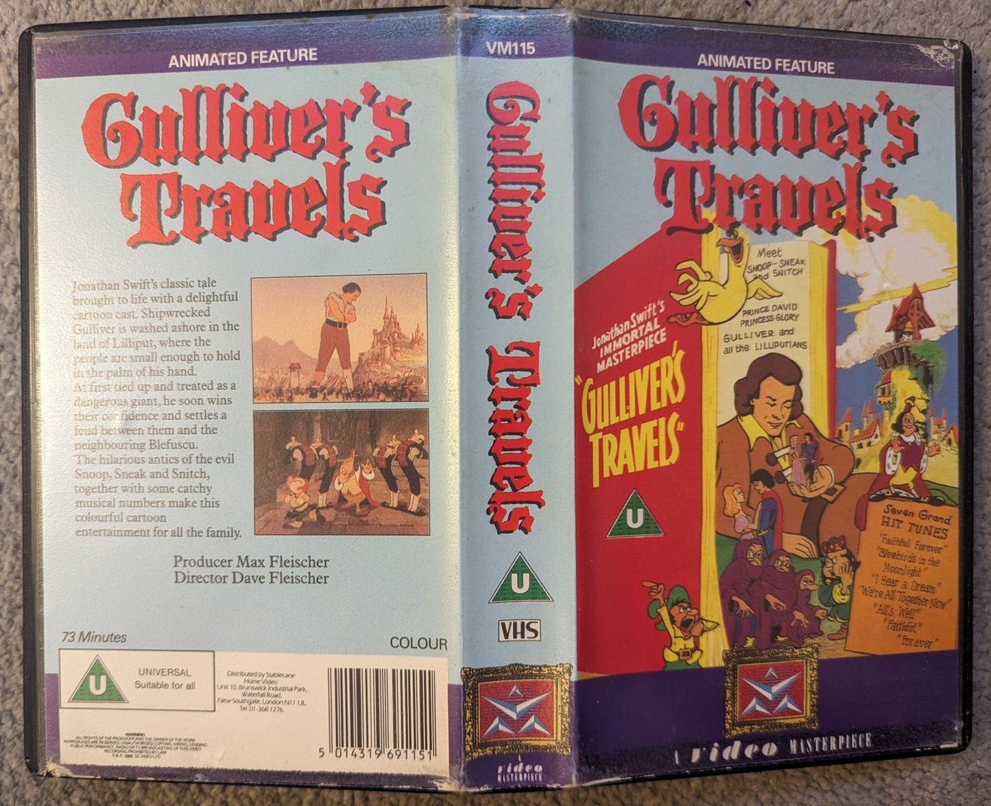 Gulliver's Travels VHS Video - Flippin Retro Video Shop