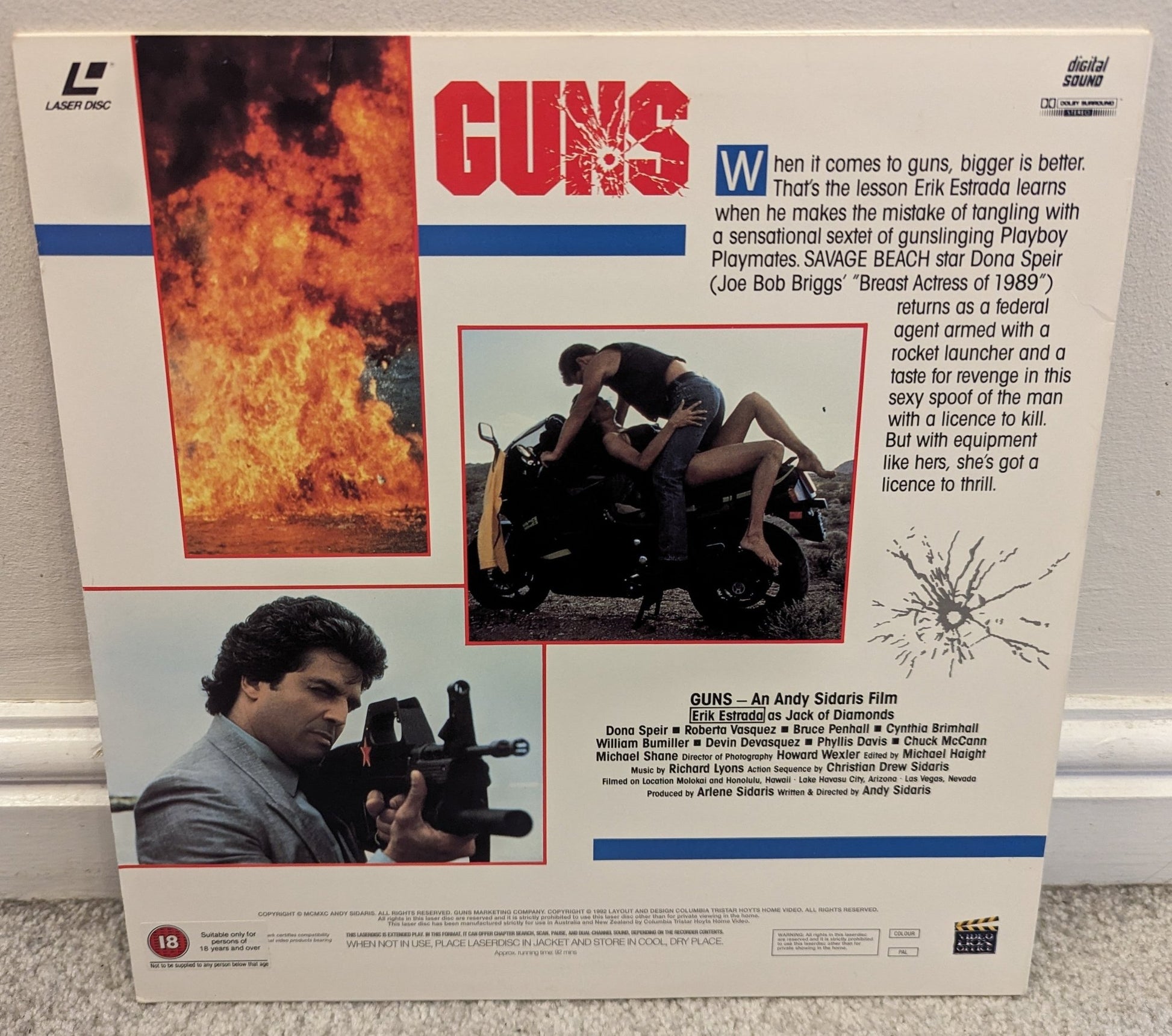 Guns (1990) Laserdisc PAL - Flippin Retro Video Shop