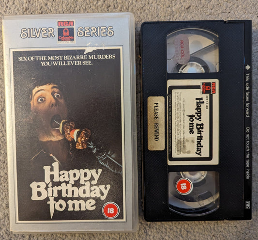 Happy Birthday To Me (1982) VHS Video Pre Cert Ex Rental (Small Box) - Flippin Retro Video Shop