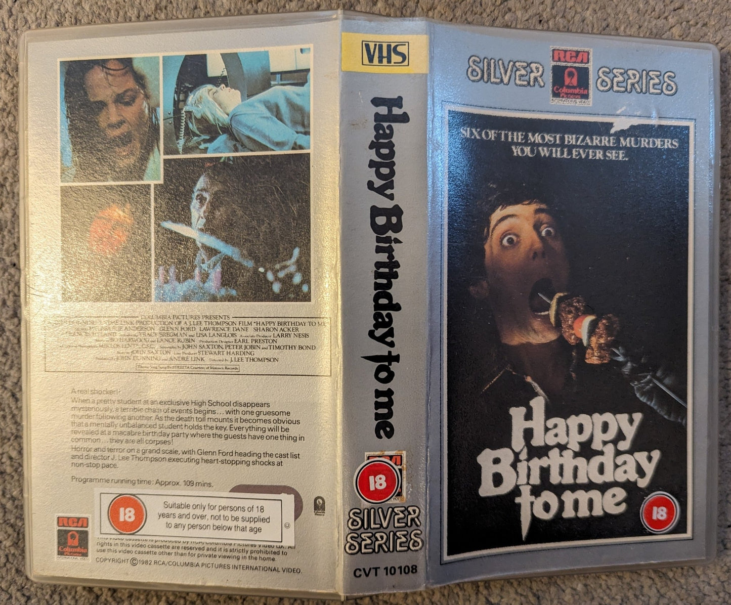 Happy Birthday To Me (1982) VHS Video Pre Cert Ex Rental (Small Box) - Flippin Retro Video Shop