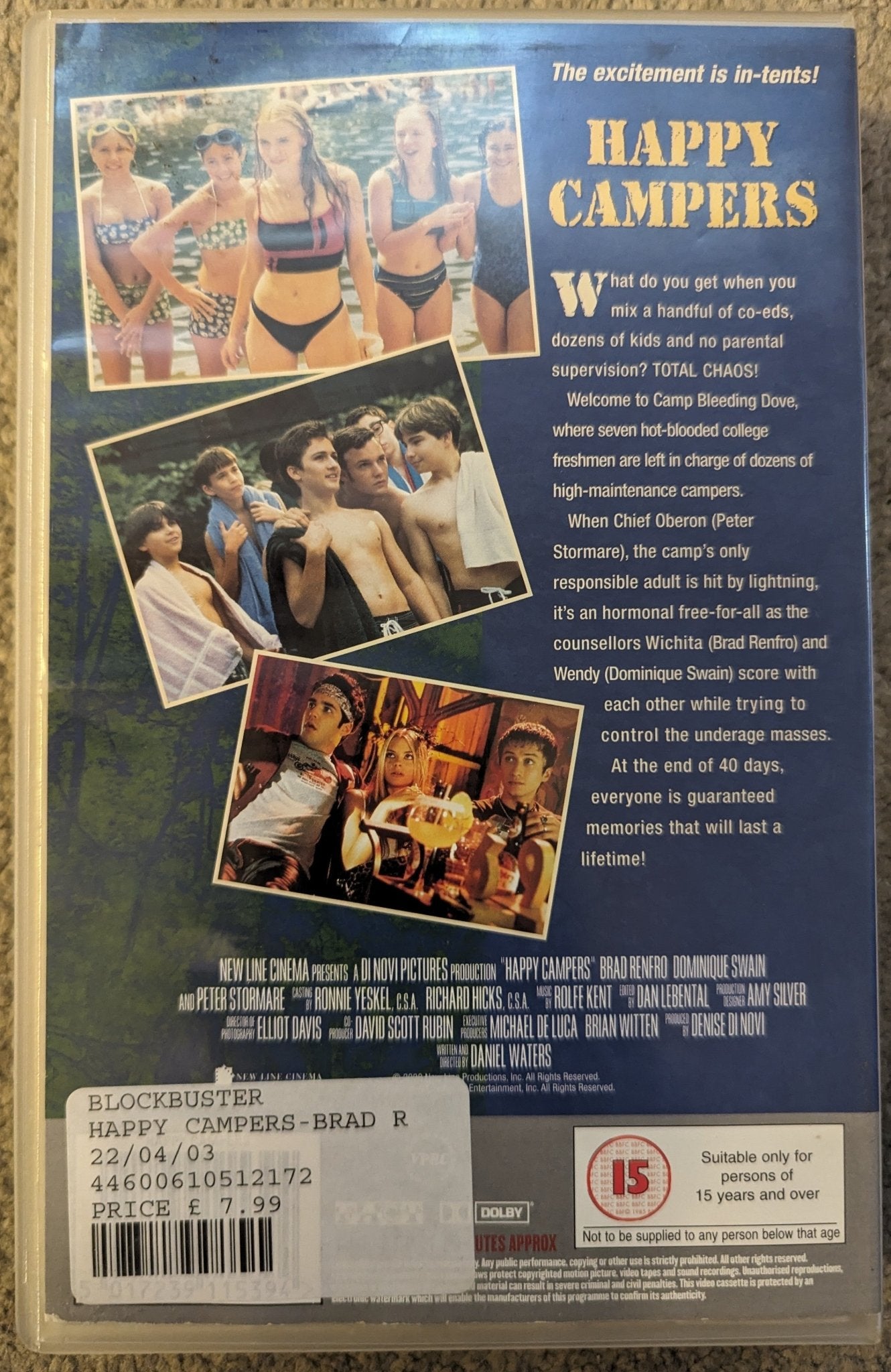 Happy Campers (2001) VHS Video Ex Rental - Flippin Retro Video Shop