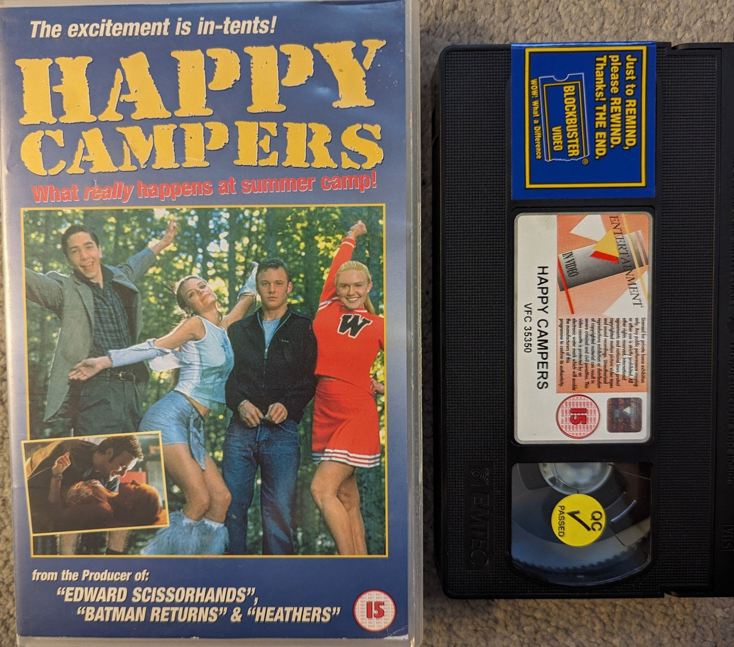 Happy Campers (2001) VHS Video Ex Rental - Flippin Retro Video Shop