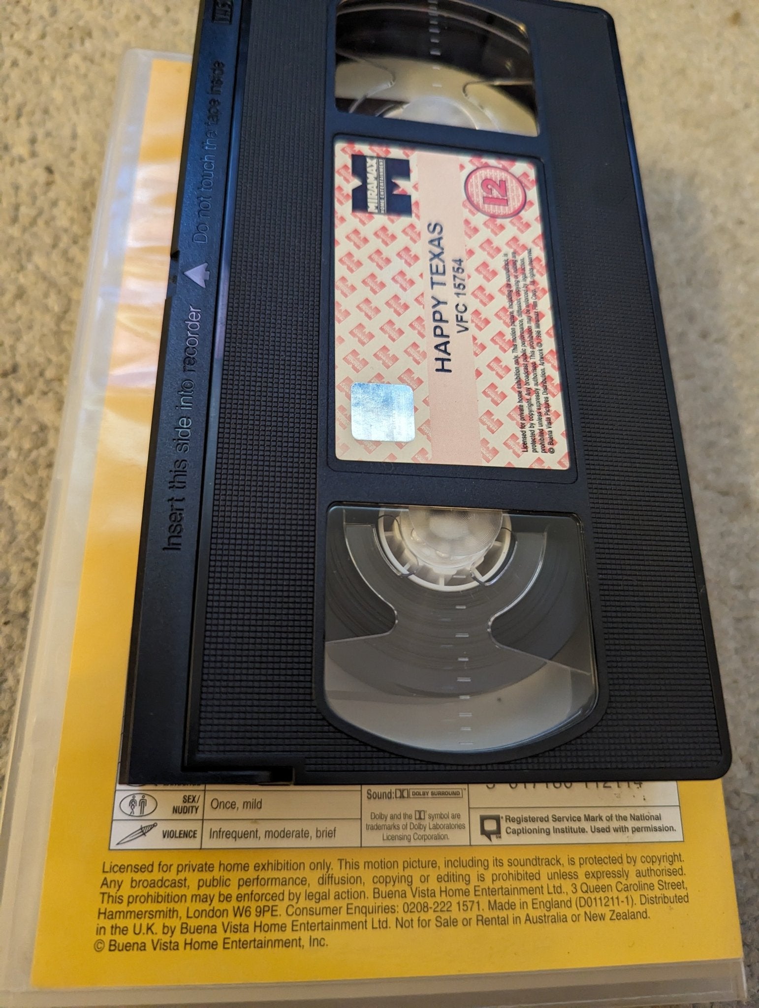 Happy Texas (1999) VHS Video Ex Rental - Flippin Retro Video Shop