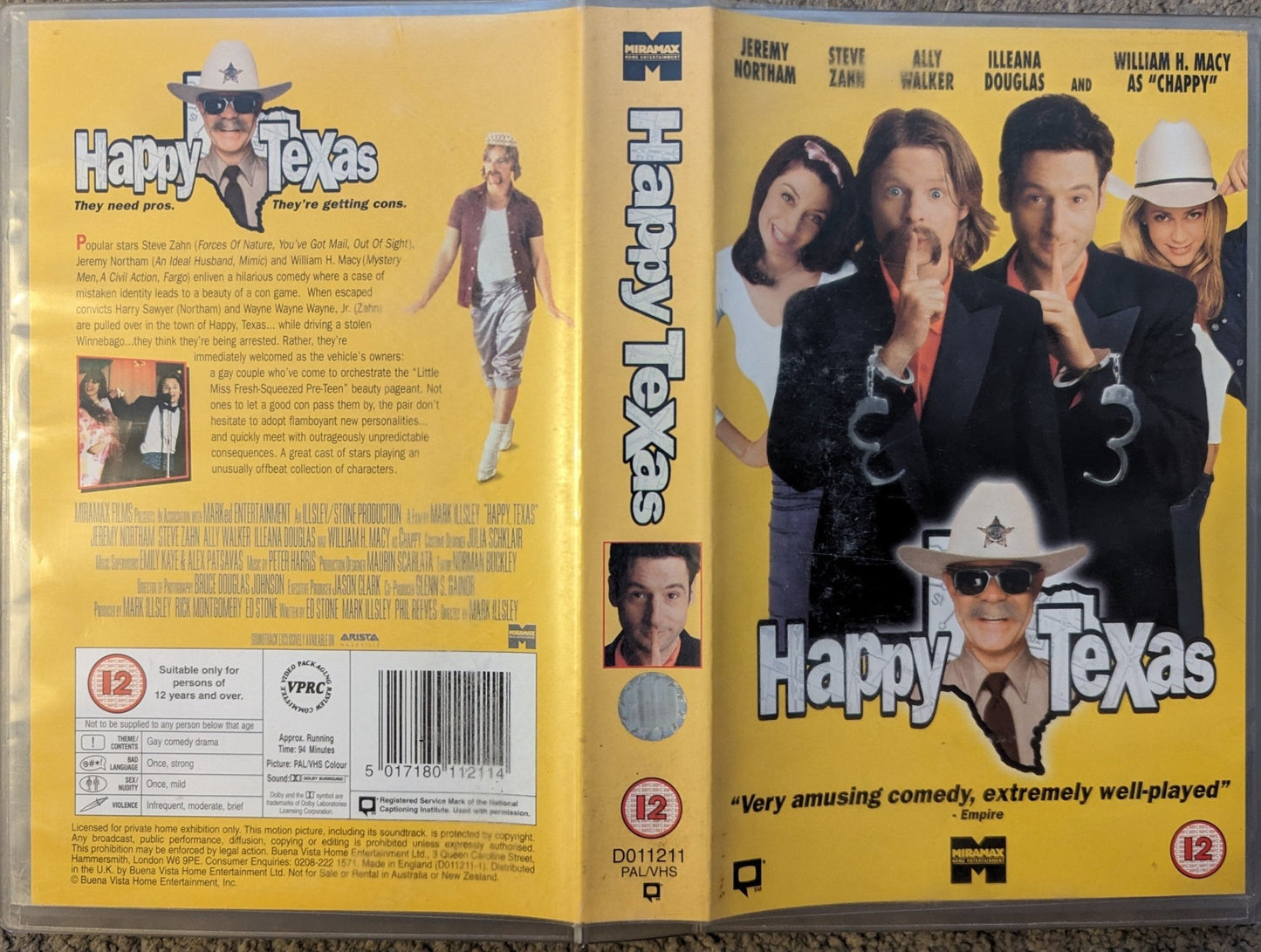 Happy Texas (1999) VHS Video Ex Rental - Flippin Retro Video Shop