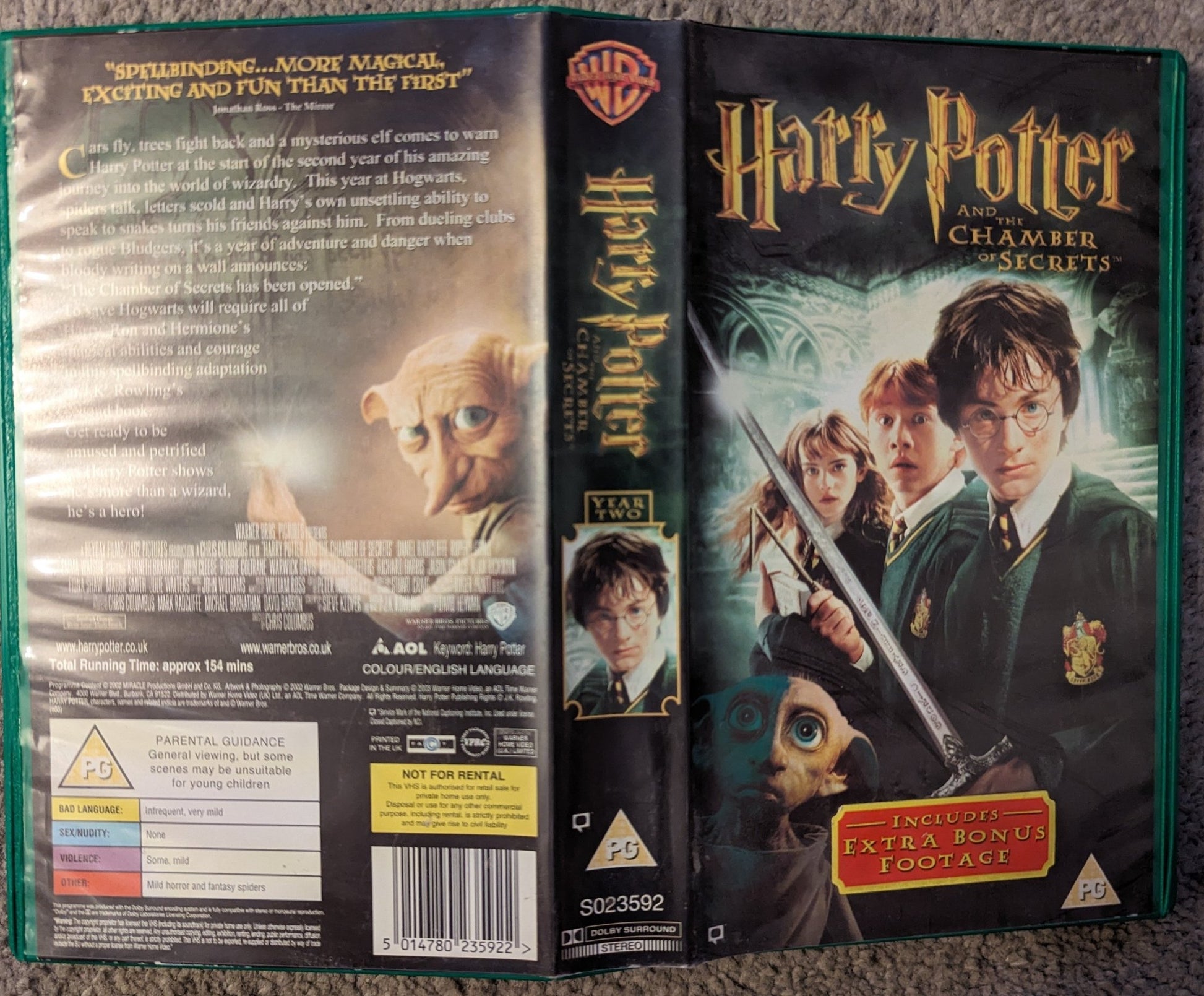 Harry Potter and the Chamber Of Secrets (2002) VHS Video *Sealed* - Flippin Retro Video Shop