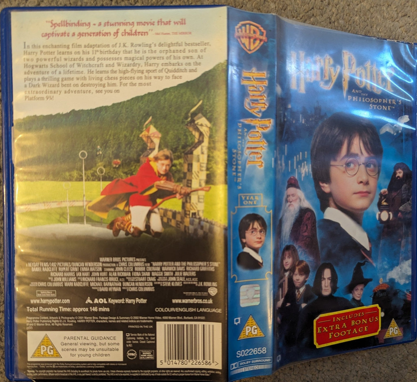 Harry Potter And The Philosophers Stone (2001) VHS Video - Flippin Retro Video Shop