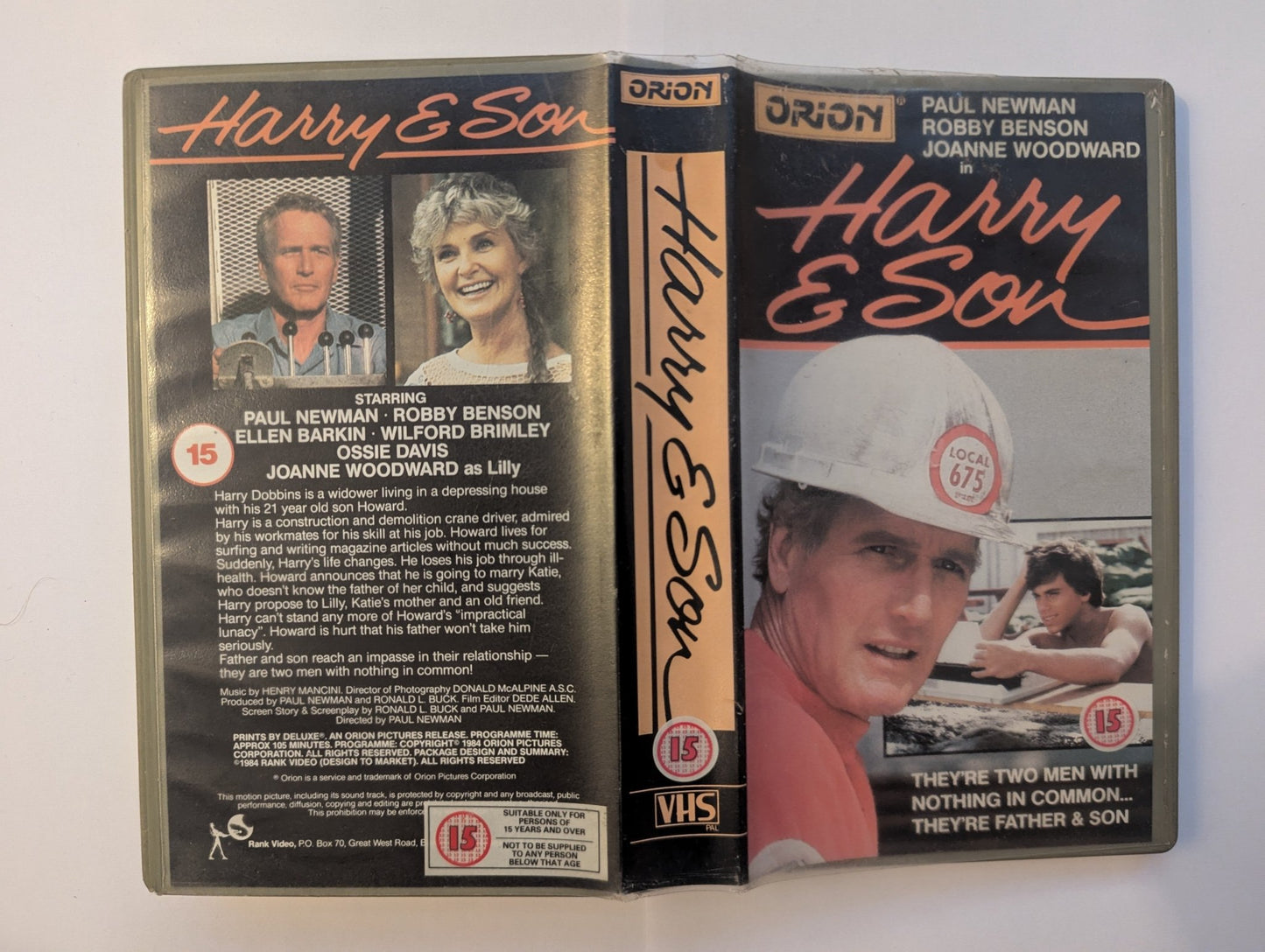 Harry & Son (1984) VHS Video - Flippin Retro Video Shop