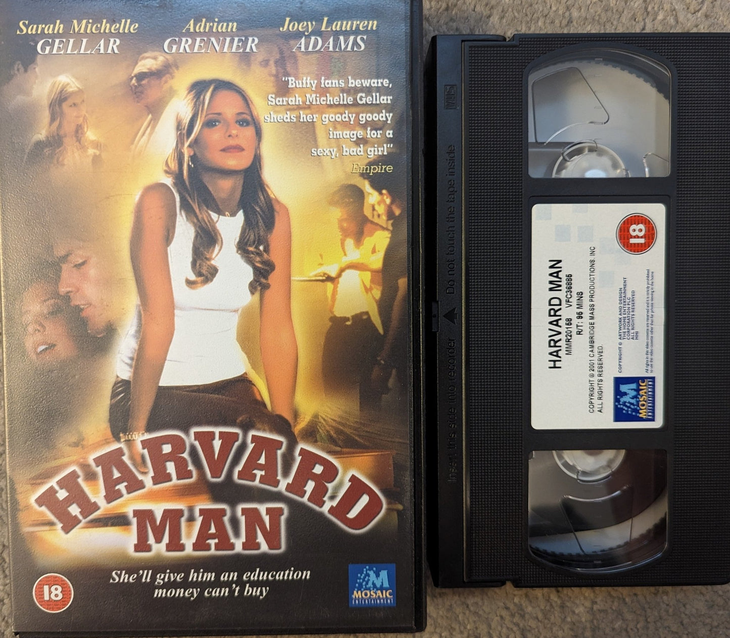 Harvard Man (2001) VHS Video Ex Rental - Flippin Retro Video Shop