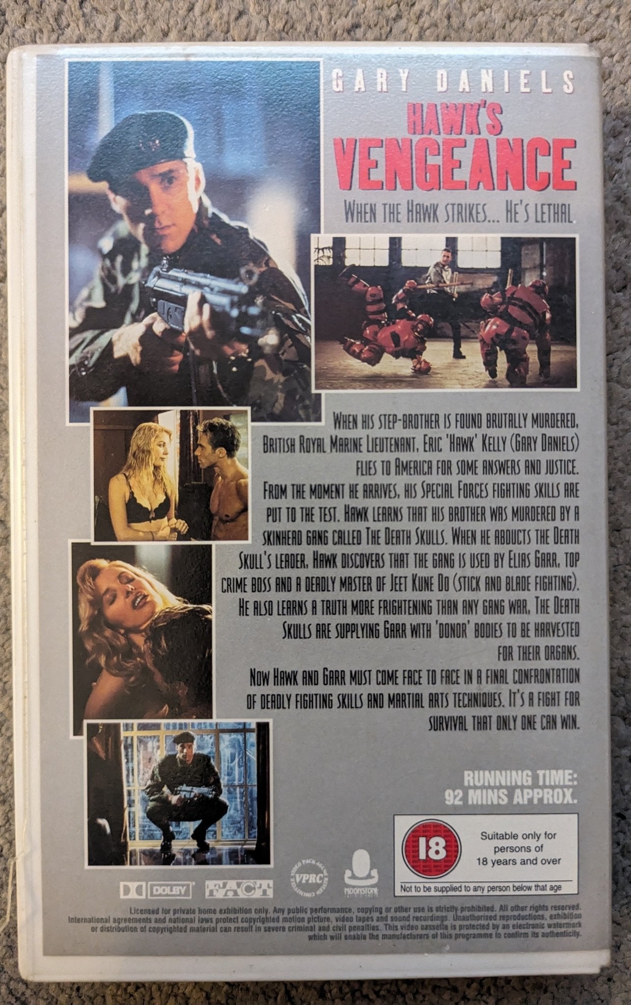 Hawk's Vengeance (1996) VHS Video Ex Rental - Flippin Retro Video Shop