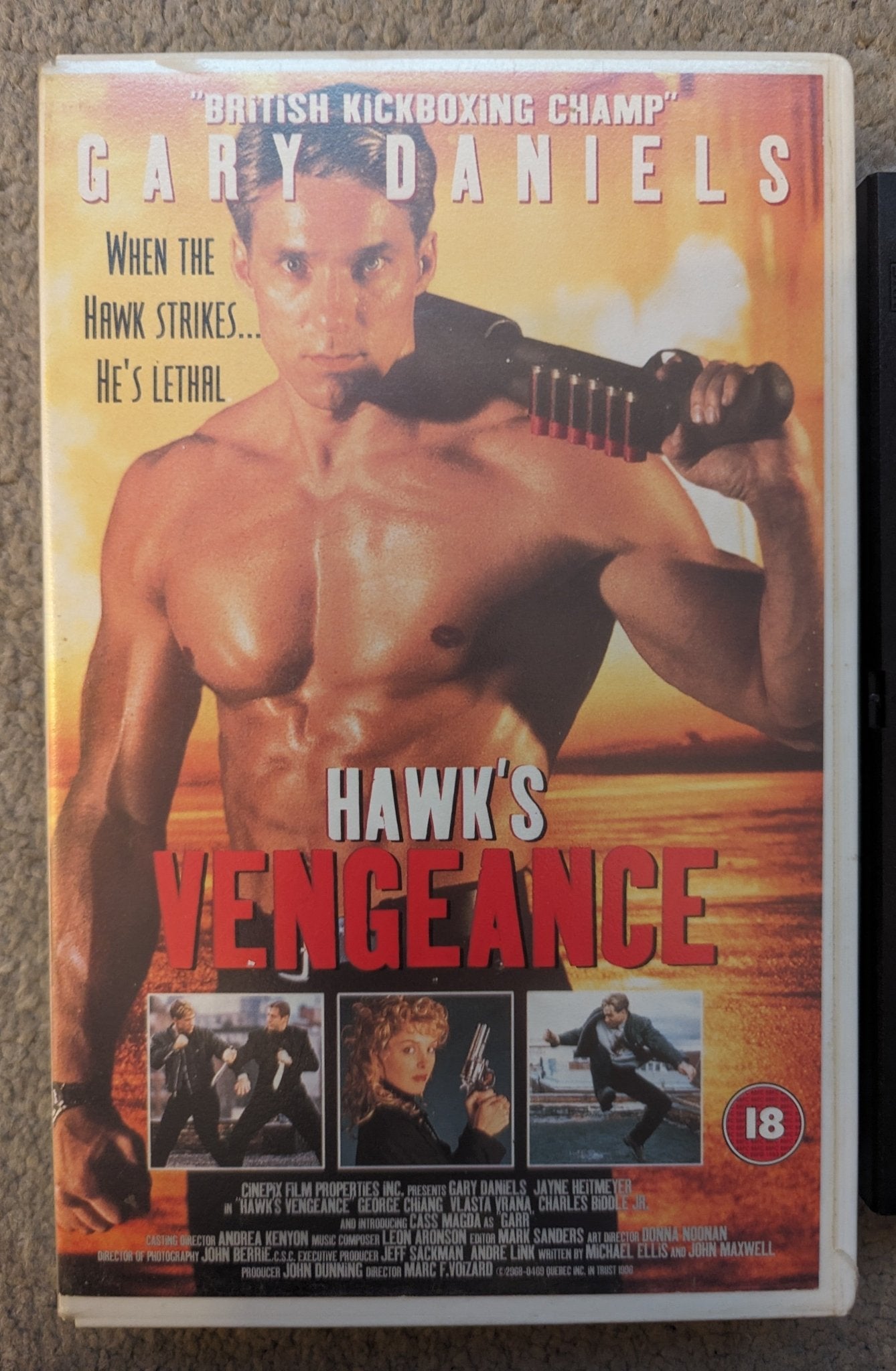 Hawk's Vengeance (1996) VHS Video Ex Rental - Flippin Retro Video Shop