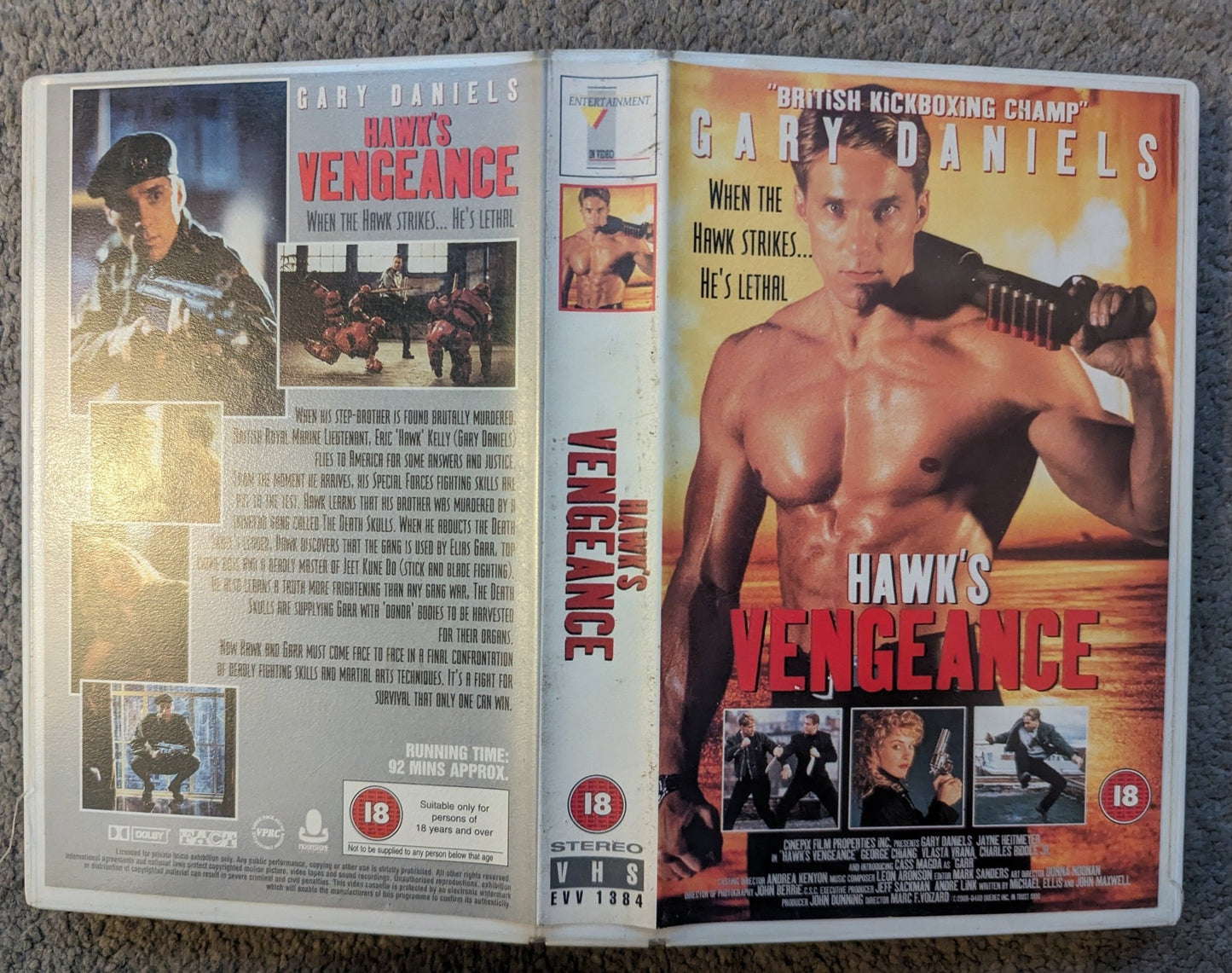 Hawk's Vengeance (1996) VHS Video Ex Rental - Flippin Retro Video Shop