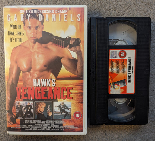 Hawk's Vengeance (1996) VHS Video Ex Rental - Flippin Retro Video Shop