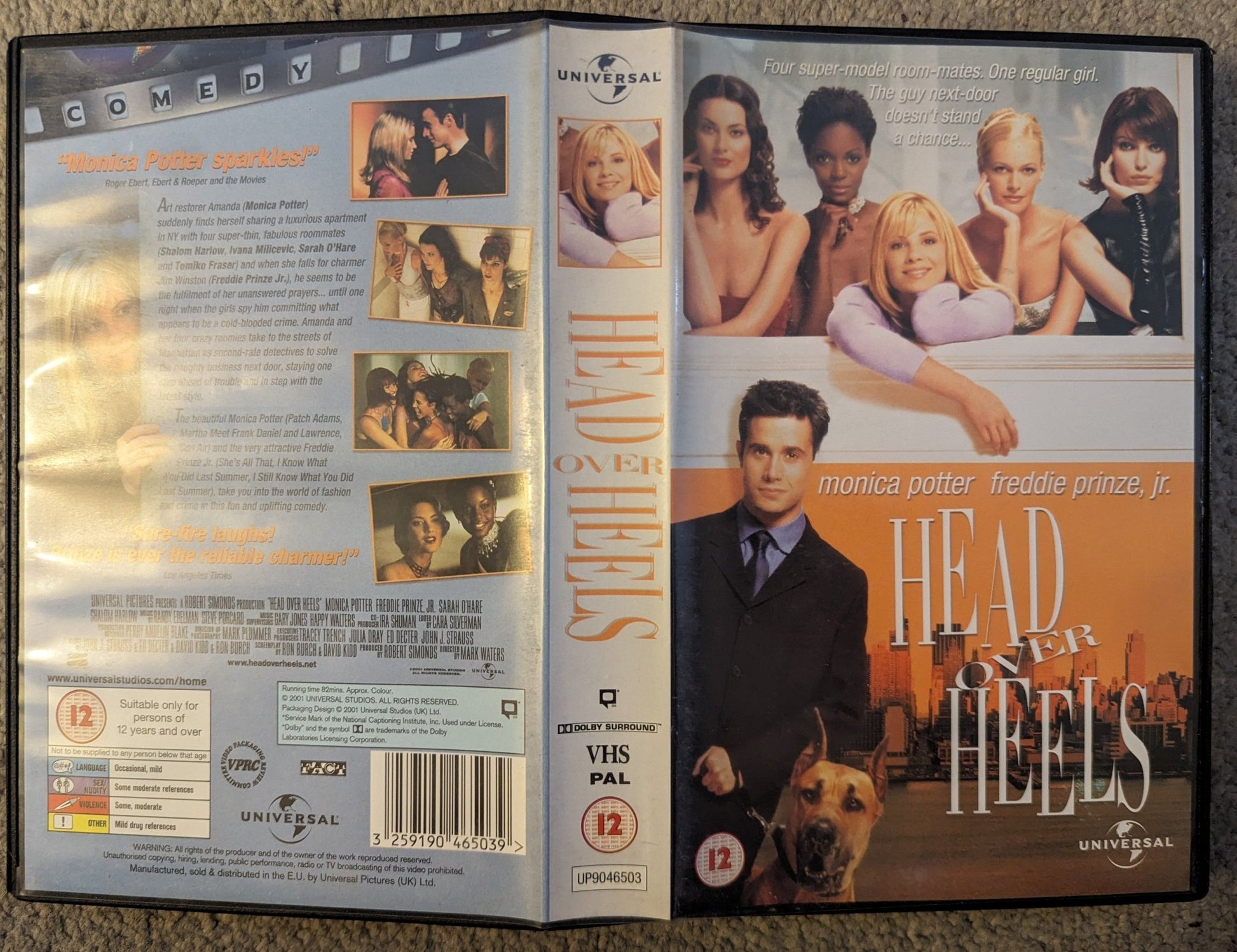 Head Over Heels (2001) VHS Video Ex Rental - Flippin Retro Video Shop