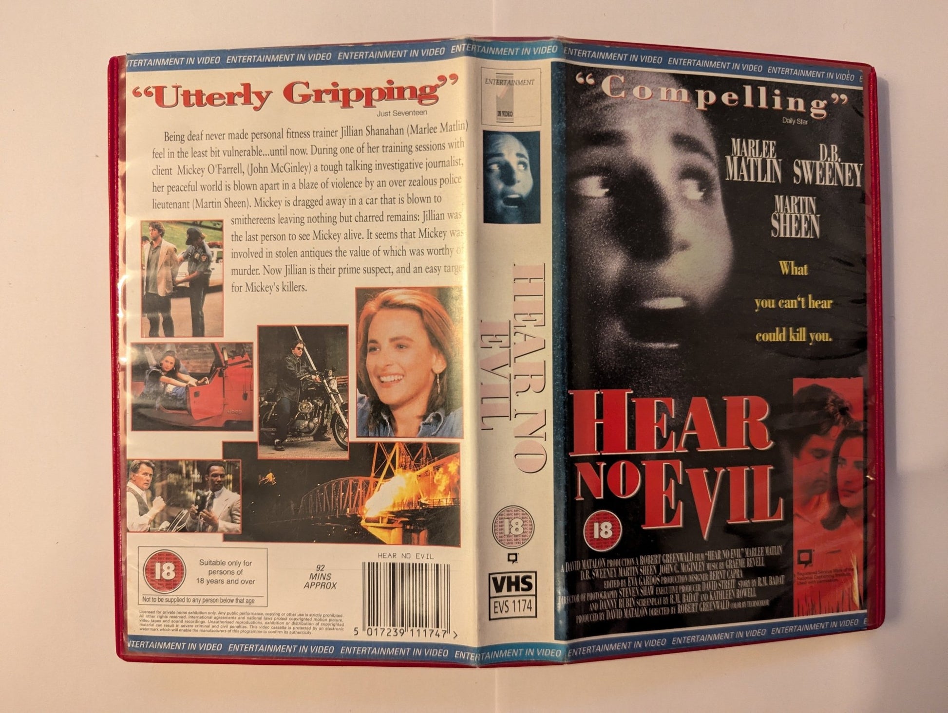 Hear No Evil (1993) VHS Video - Flippin Retro Video Shop