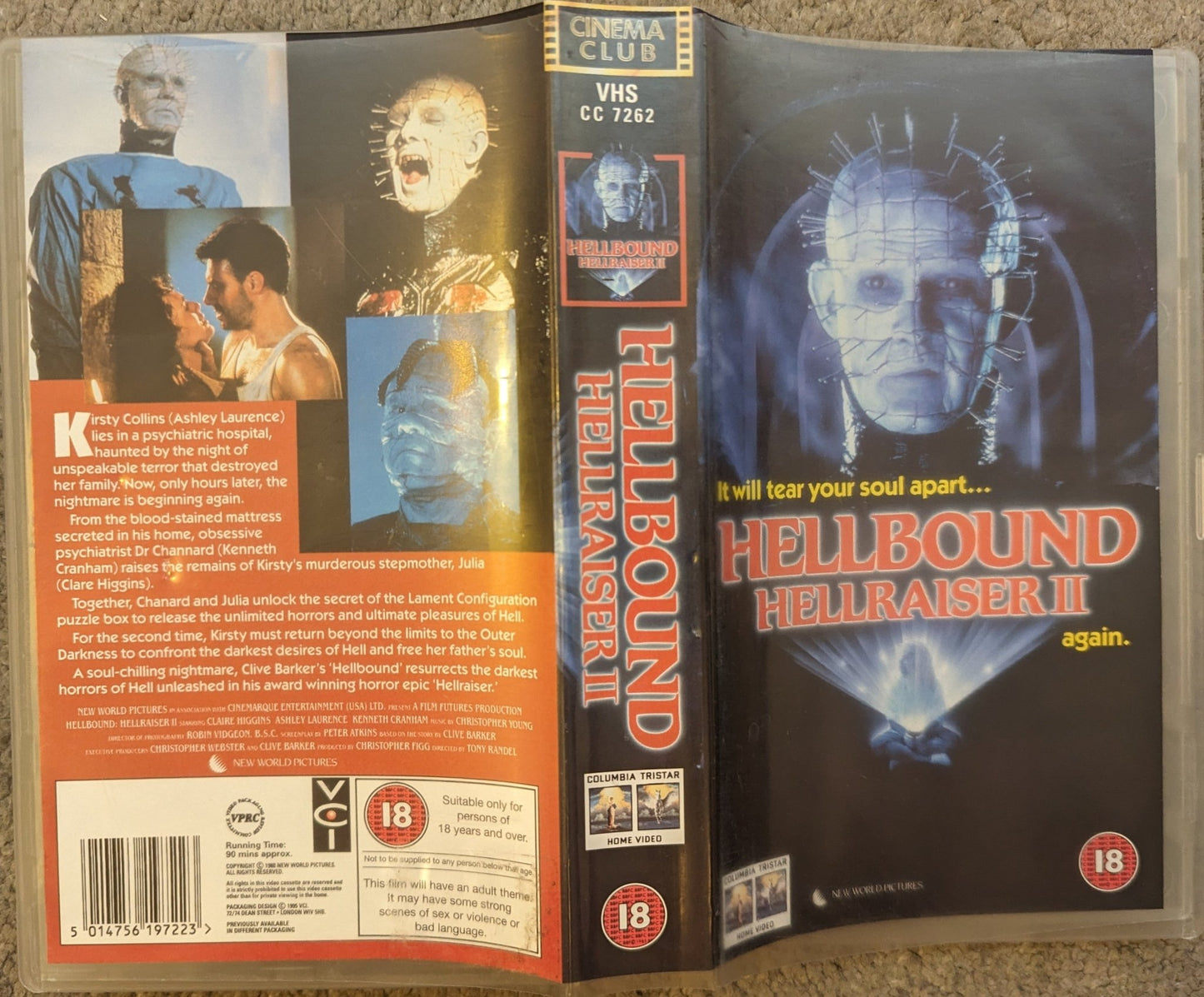 Hellbound Hellraiser 2 (1996) VHS Video Cinema Club - Flippin Retro Video Shop