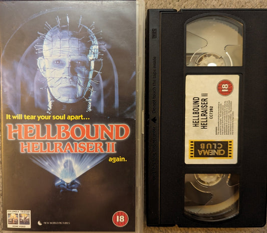 Hellbound Hellraiser 2 (1996) VHS Video Cinema Club - Flippin Retro Video Shop