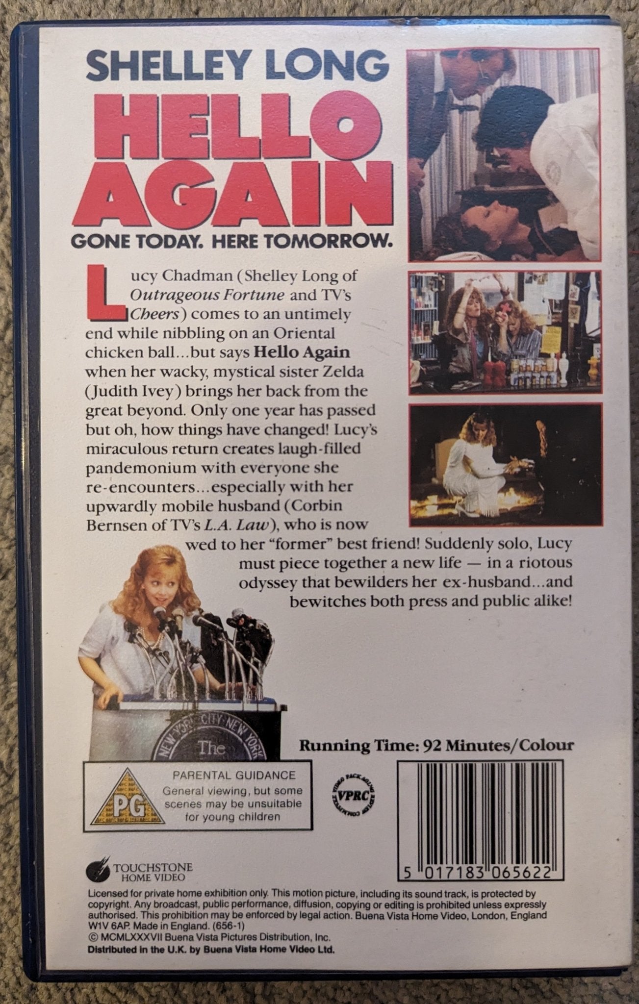 Hello Again (1987) VHS Video Ex Rental - Flippin Retro Video Shop