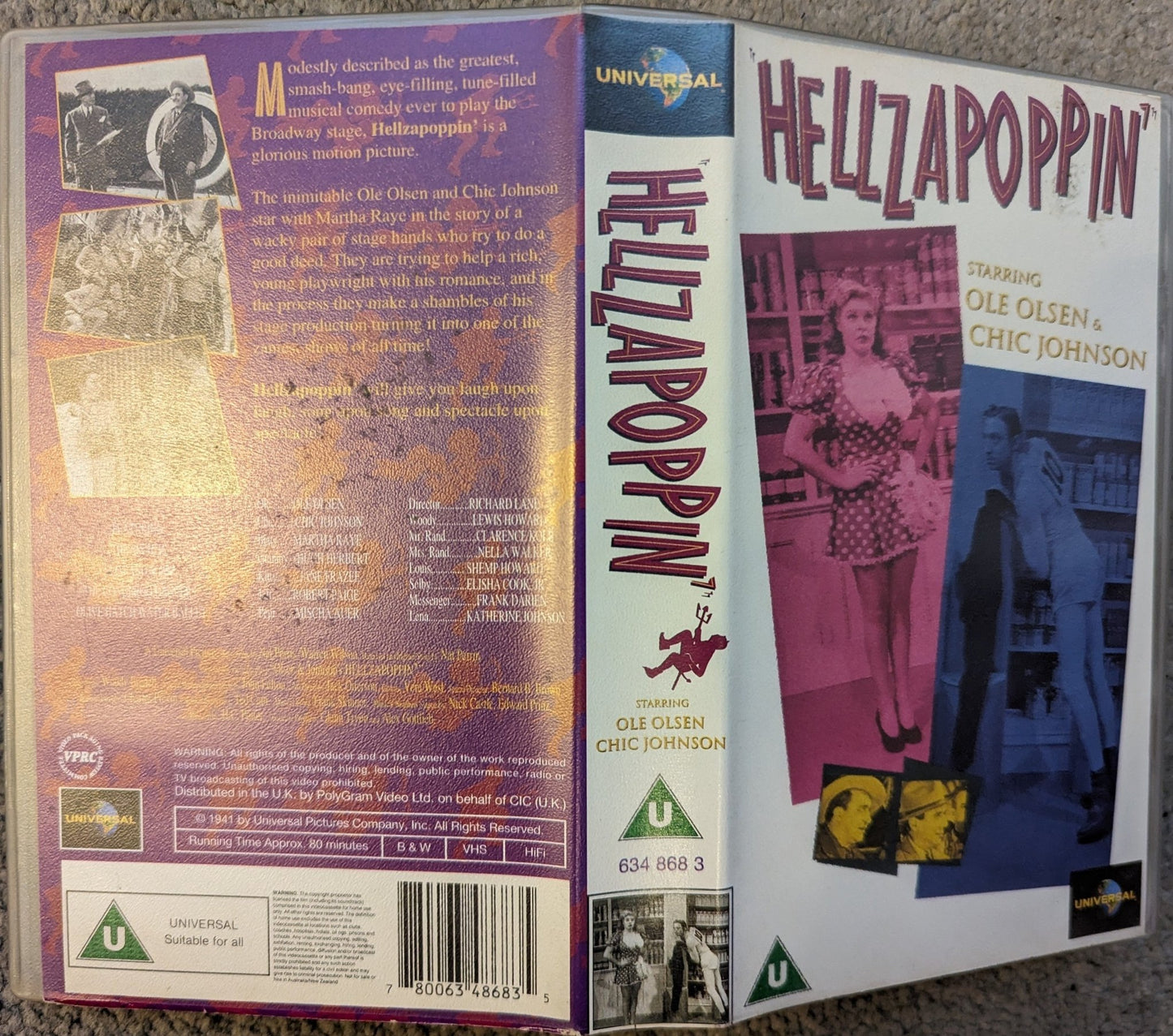 Hellzapoppin' (1941) VHS Video - Flippin Retro Video Shop