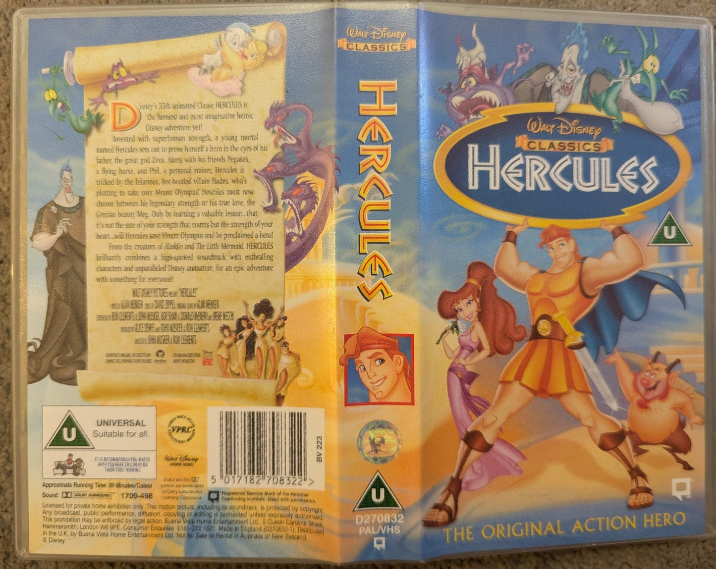 Hercules (1997) VHS Video - Flippin Retro Video Shop