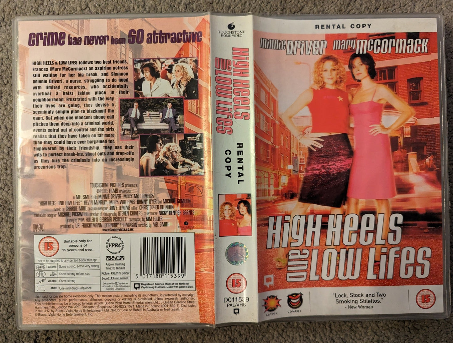 High Heels and Low Lifes VHS Ex Rental (2001) - Flippin Retro Video Shop