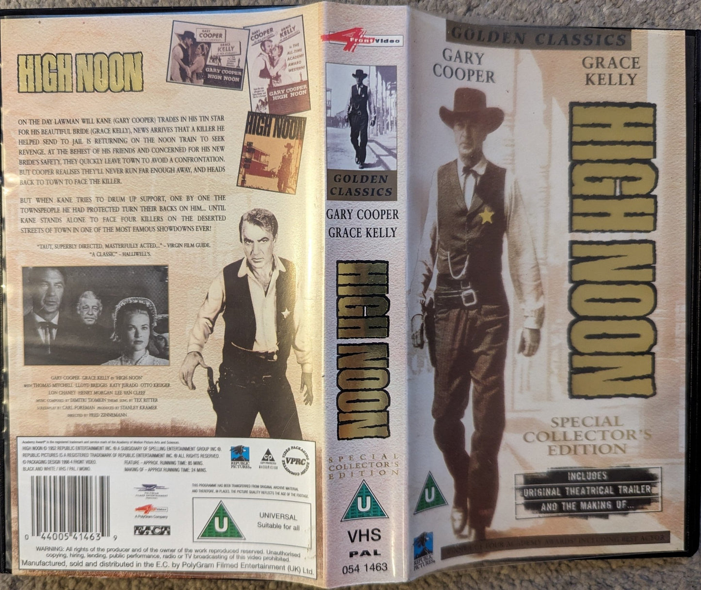 High Noon (1952) VHS Video - Flippin Retro Video Shop