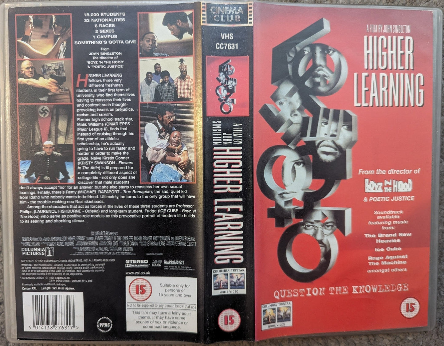 Higher Learning (1995) VHS Video - Flippin Retro Video Shop