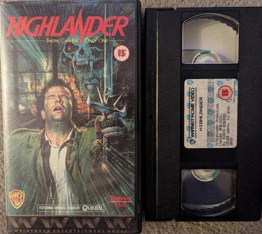 Highlander (1986) VHS Video - Flippin Retro Video Shop