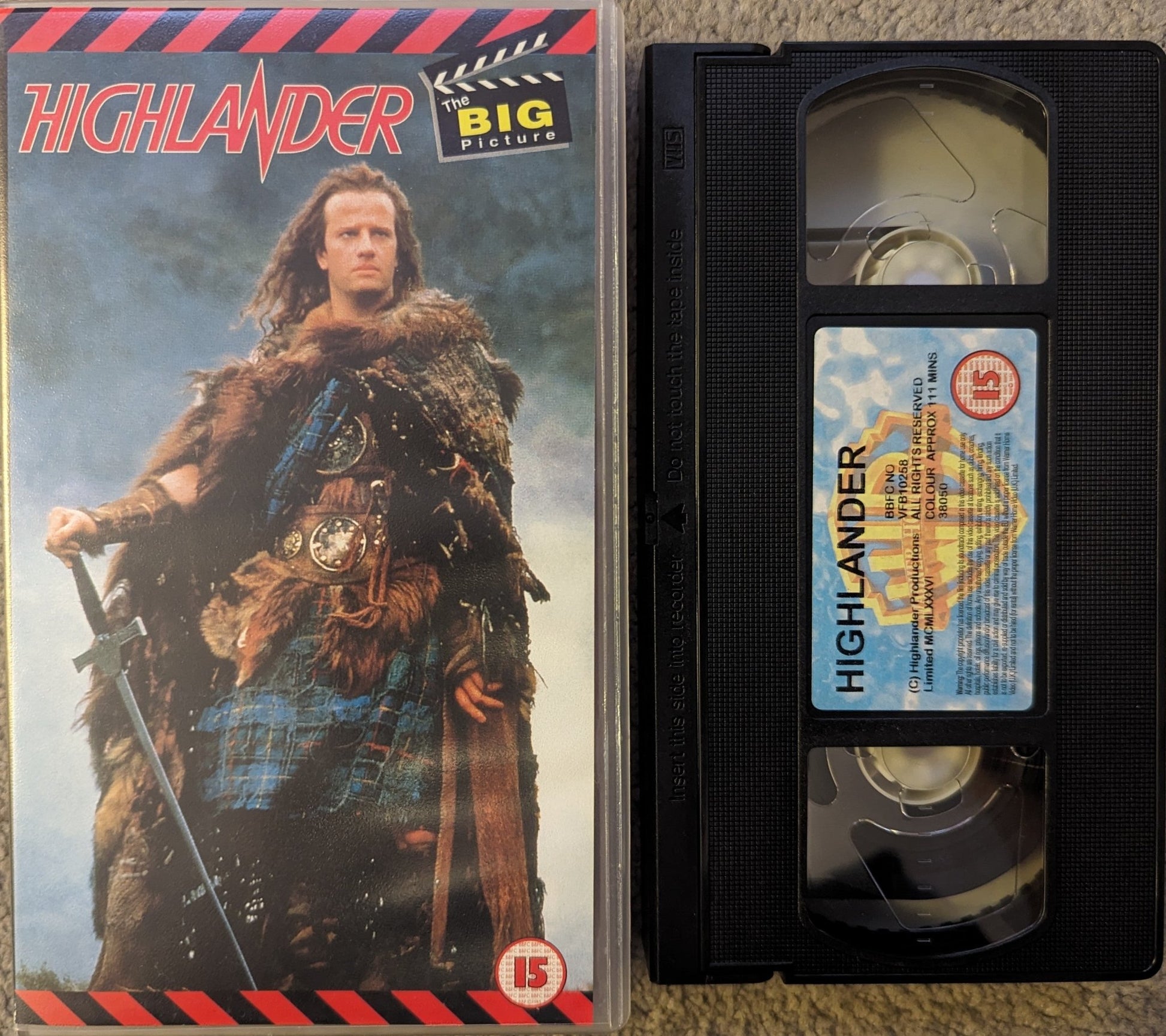 Highlander (1986) VHS Video - Flippin Retro Video Shop