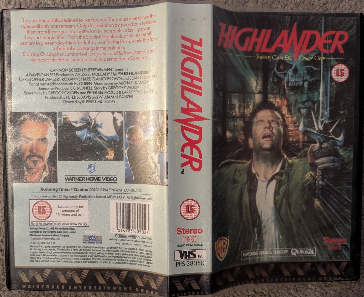 Highlander (1986) VHS Video - Flippin Retro Video Shop