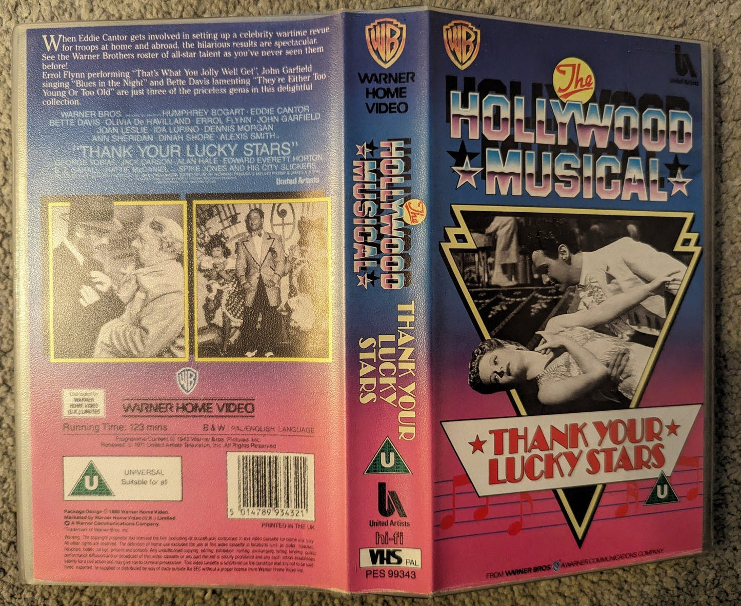 Hollywood Musical Thanks Your Lucky Stars (1943) VHS Video - Flippin Retro Video Shop