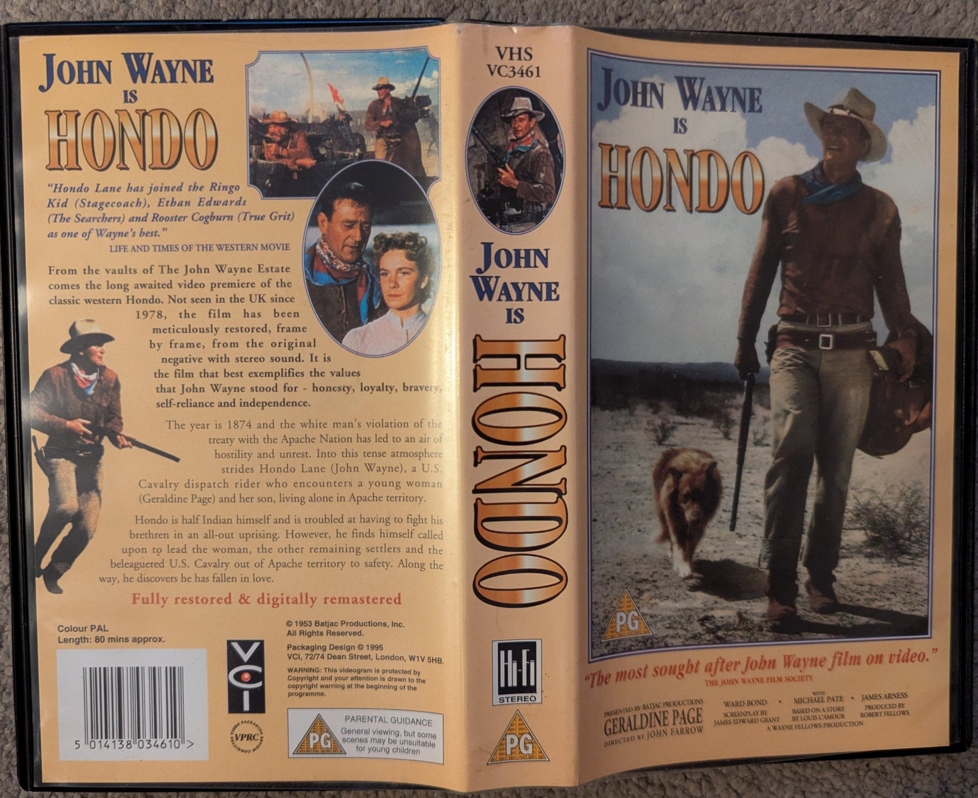 Hondo (1953) VHS Video - Flippin Retro Video Shop