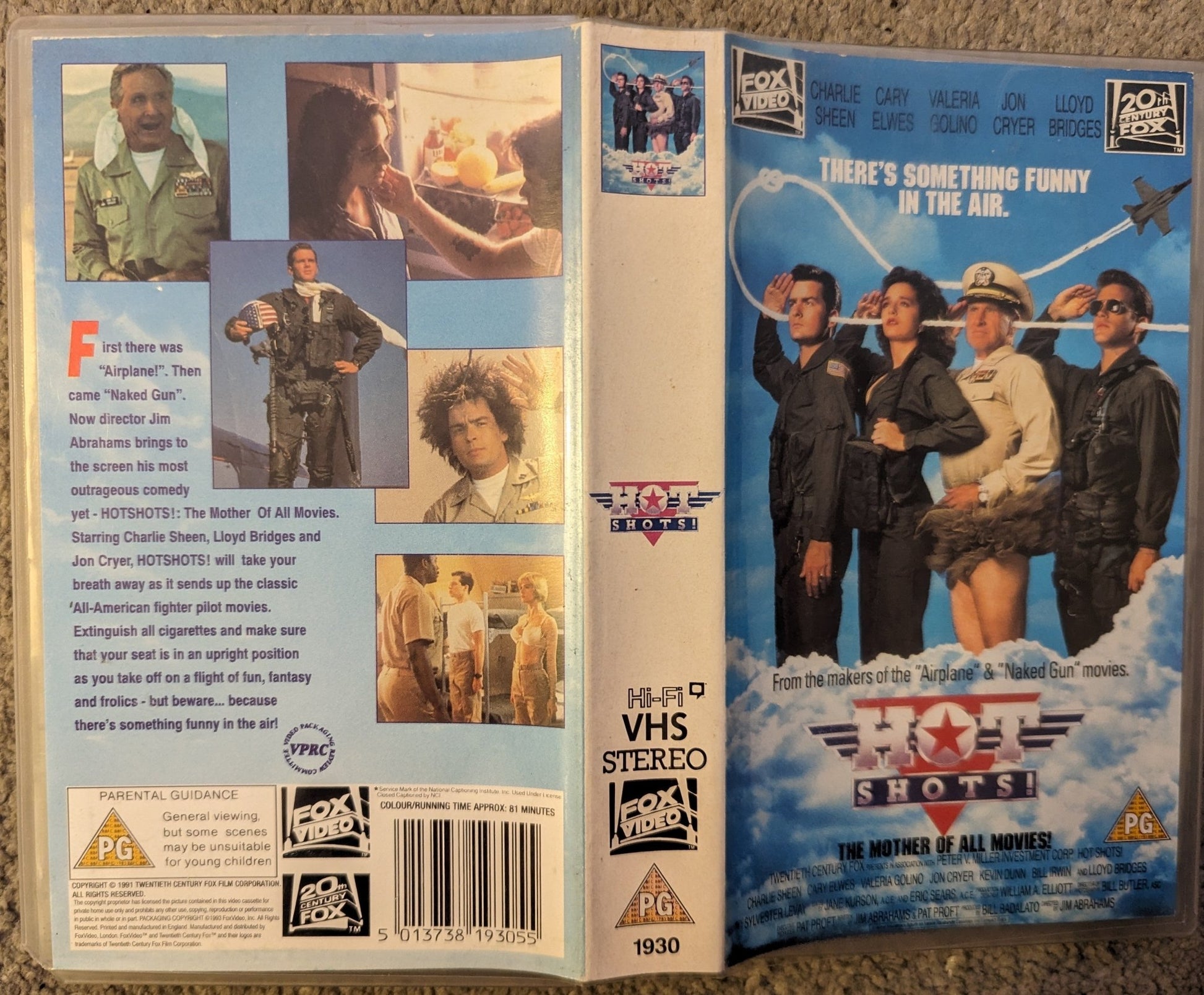 Hot Shots (1991) VHS Video - Flippin Retro Video Shop