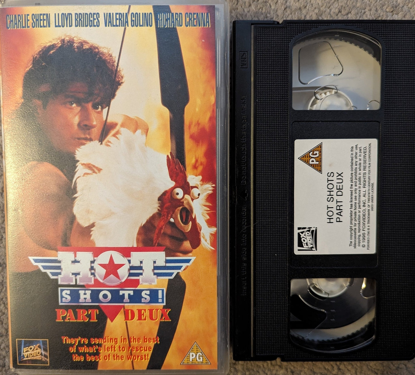 Hotshots Part Deux (1993) VHS Video - Flippin Retro Video Shop